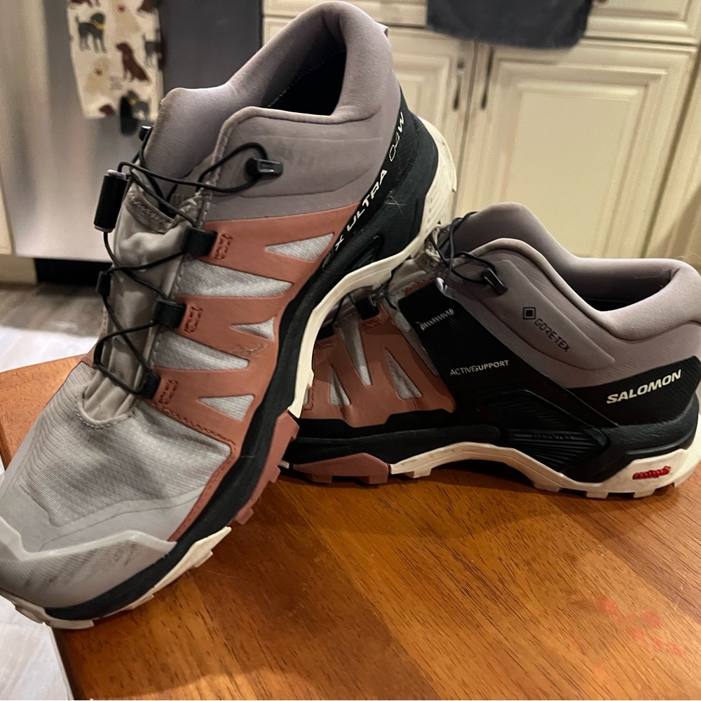 Salomon X Ultra 4 GTX Women's Shoes - Ashes of Roses and Light Mahogany